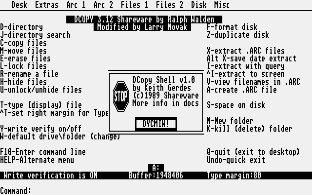 DCopy atari screenshot